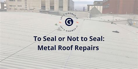 To Seal or Not to Seal: Metal Roof Repairs 